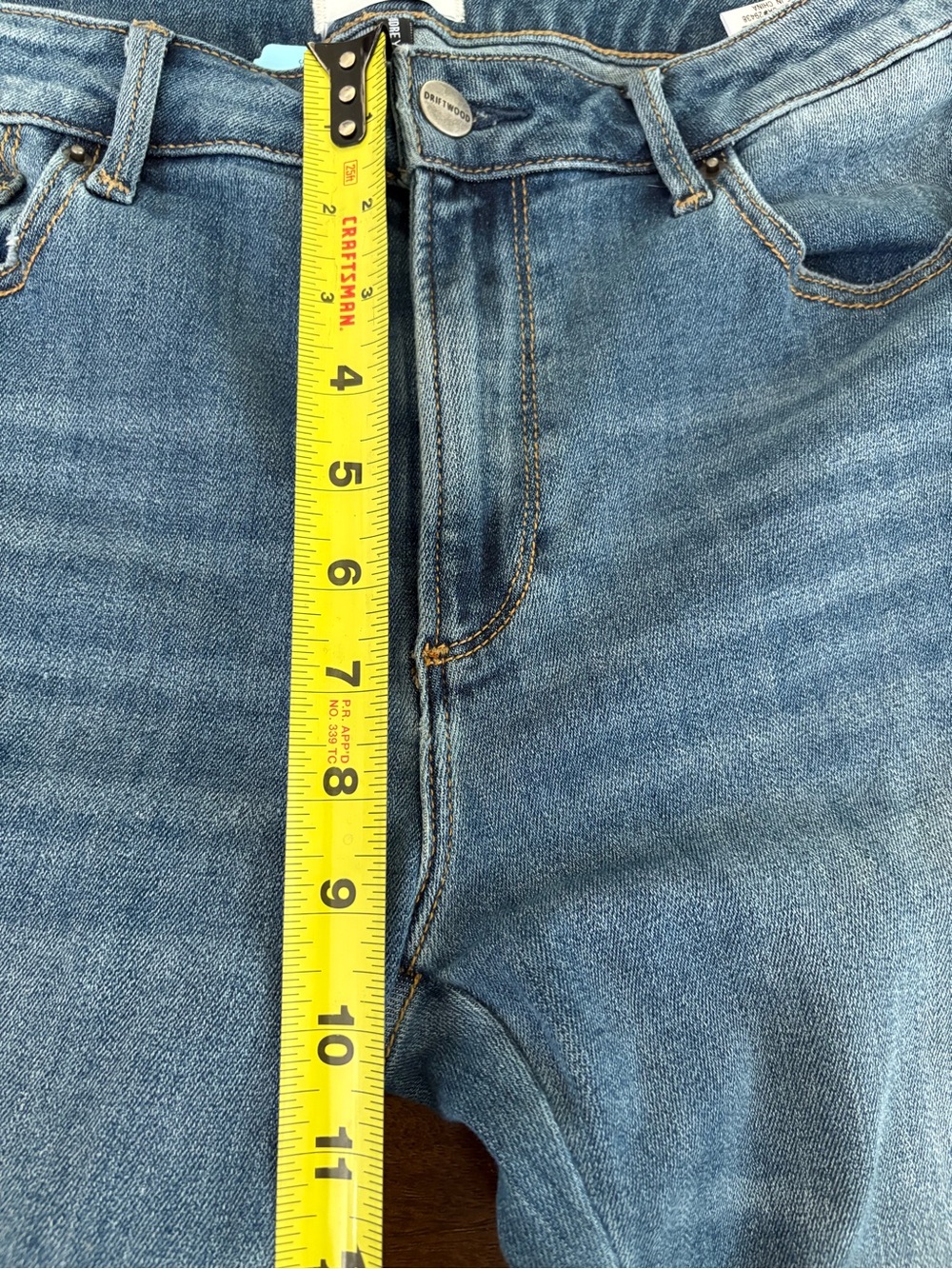 Driftwood Audrey Embroidered Aztec Boho Straight Jeans 30x31 (31x 30) Mid Rise - Picture 15 of 15